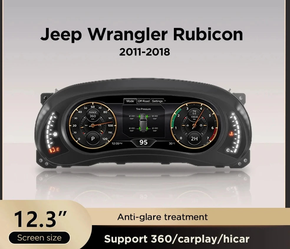 Jeep Wrangler Rubicon  2011-2018 12.3 " Lcd Cruscotto Digitale  AUTMJEEPPWR