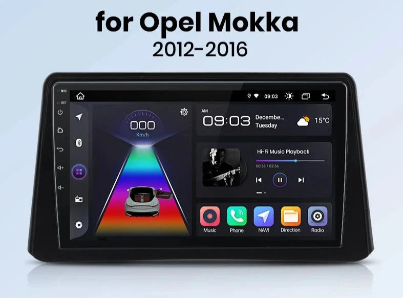Opel Mokka 2012 - 2016 V1 Plus Car Radio RDS WIFI BT GPS  wireless CarPlay Android Auto car intelligent systems AUTMOPLMK19