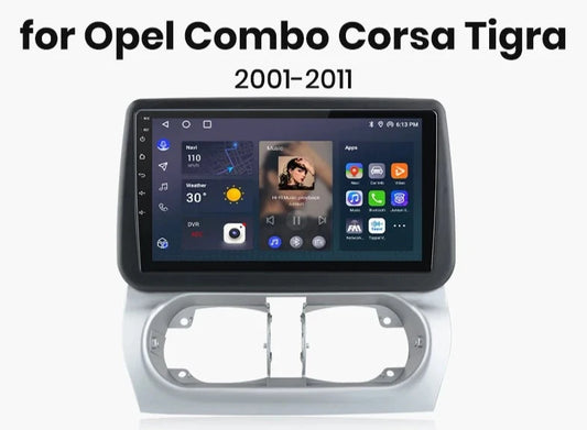 Opel Combo Corsa Tigra 2001 - 2011 V1 AI Voice Wireless CarPlay Android Auto Radio RDS WIFI GPS BT 4G Car Multimedia AUTMOPCCTG