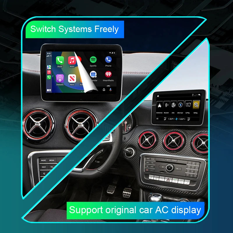 Mercedes A-Class W176 B-Class W246 GLA CLA 2015-2018  Wireless CarPlay Android Auto Mirror Link AirPlay gps AUTMMCDABG