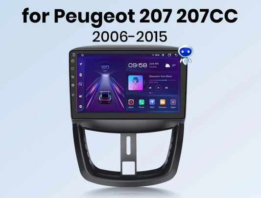 Peugeot 207 207CC 2006 - 2015 Car Radio RDS WIFI BT GPS  wireless CarPlay Android Auto car intelligent systems AUTMPEUG2079