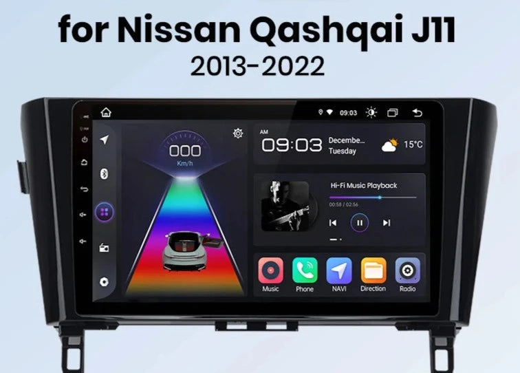 Nissan Qashqai J11 X-Trail 3 T32 2013-2017 10" Junsun V1 AI Voice Wireless CarPlay Android Auto Radio rds 4G Car Multimedia GPS 2din  AUTMNISSQX11