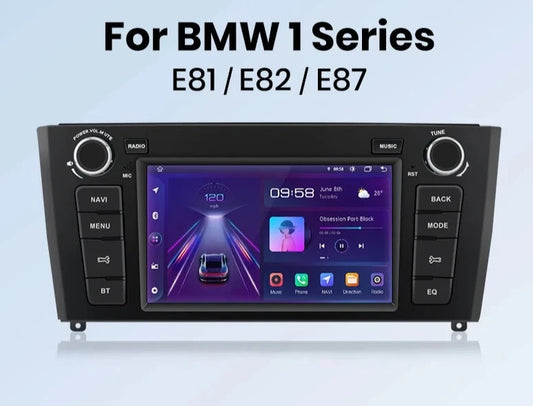 BMW 1 Series E81 E82 E87 E88 V1 Pro  Car Radio RDS WIFI BT GPS Car video players CarPlay Android Auto AUTMBMWS17