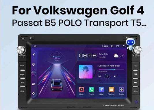 VW Golf 4 Passat POLO Transport T5 Multivan  Android Auto Carplay Radio RDS WIFI GPS BT Car Multimedia  autoradio AUTMVWGF47