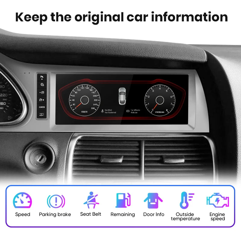 Audi A6 C6 4F 2005-2011 Android 12 8.8 " Wireless CarPlay Android Auto Car Radio wifi GPS BT USB Multimedia  Stereo autoradio AUTMAUDIA64F