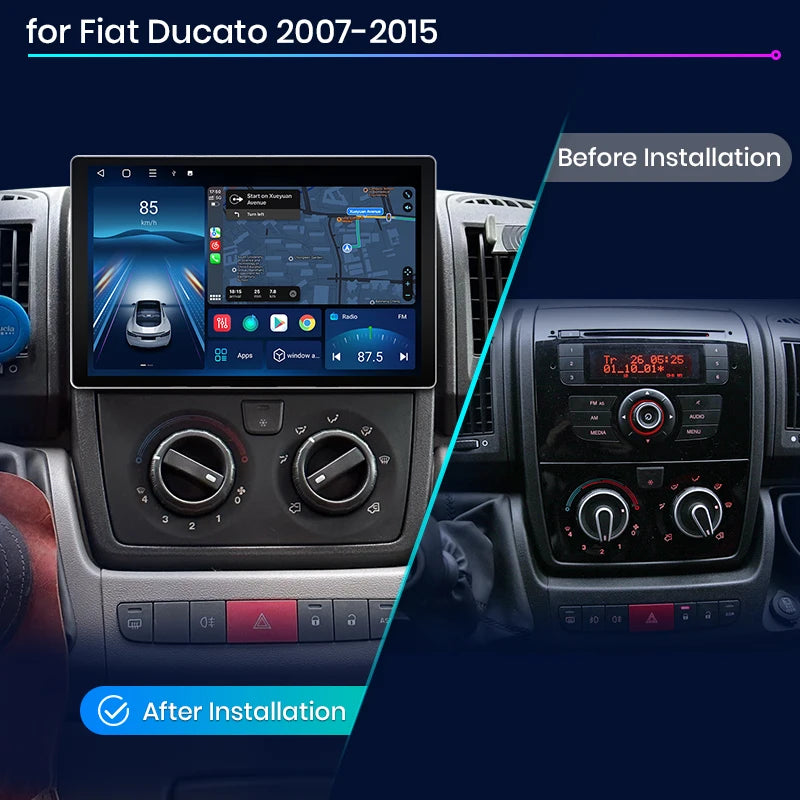 Fiat Ducato 2007 - 2015 X7 MAX 13.1“ 2K AI Voice Wireless CarPlay Android Auto Car Radio RDS   Multimedia  AUTMFTDCT1