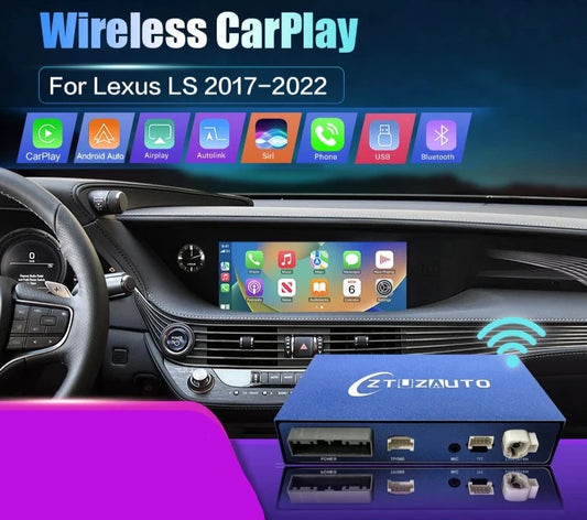 Lexus LS 2014-2020 Wireless CarPlay Android Auto  AirPlay Mirror Link USB Player AUTMLXSLS20