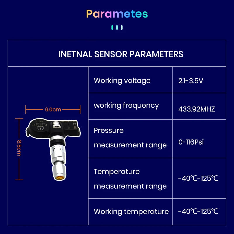 Kit monitoraggio pressione gomme AUTMPS01