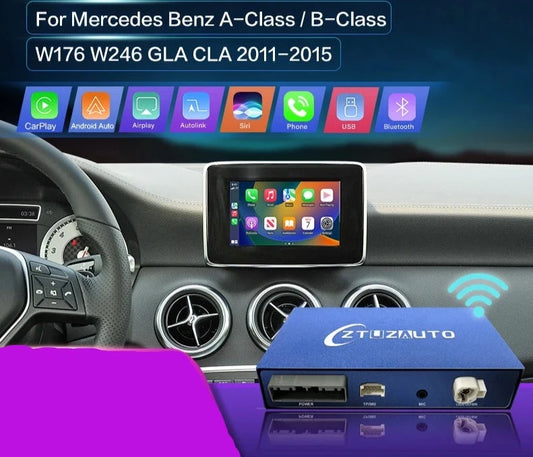 Mercedes  A-Class W176 B-Class W246 CLA GLA 2011-2015 Wireless CarPlay  Mirror Link AirPlay Car Play GPS AUTMABWAG