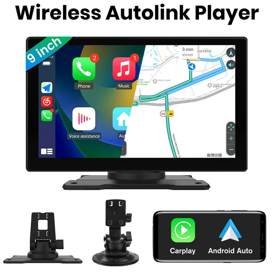 9 pollici touch screen Bluetooth Mirrorlink wireless  Carplay e Android Auto AUTMNAVPT1