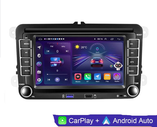 Volkswagen Seat Skoda   2din 7"Android Car Stereo Radio rds Carplay Android Multimedia Player WIFI FM GPS AUTMPDFVW7