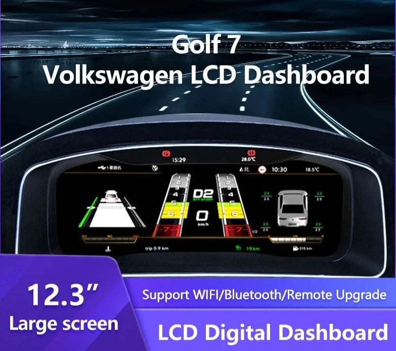 VW Golf7 MK7 2013-2020 12.3‘’  Lcd Cruscotto Digitale AUTMVWGOLF7