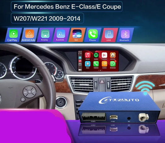 Mercedes Benz E-Class W207/W221 2009-2014 Wireless CarPlay  Android Auto Mirror Link AirPlay AUTMMBEW2