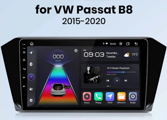 VW Volkswagen Passat B8 2014-2020 V1 AI Voice Wireless CarPlay Android Auto Radio RDS WIFI GPS BT  4G Car Multimedia  autoradio AUTMPSTB8
