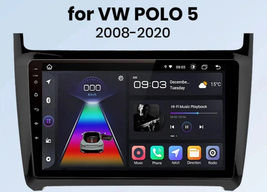 VW Volkswagen POLO 5  2009- 2017 V1pro AI Voice 2 din Android Auto Carplay Radio RDSWIFI GPS BT Car Multimedia  autoradio AUTMVWPL5