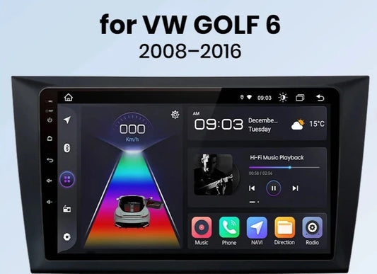 GOLF 6 2008-2016 V1 AI Voice Wireless CarPlay Android Auto Radio RDS WIFI GPS BT  4G Car Multimedia  autoradio AUTMVWGF69