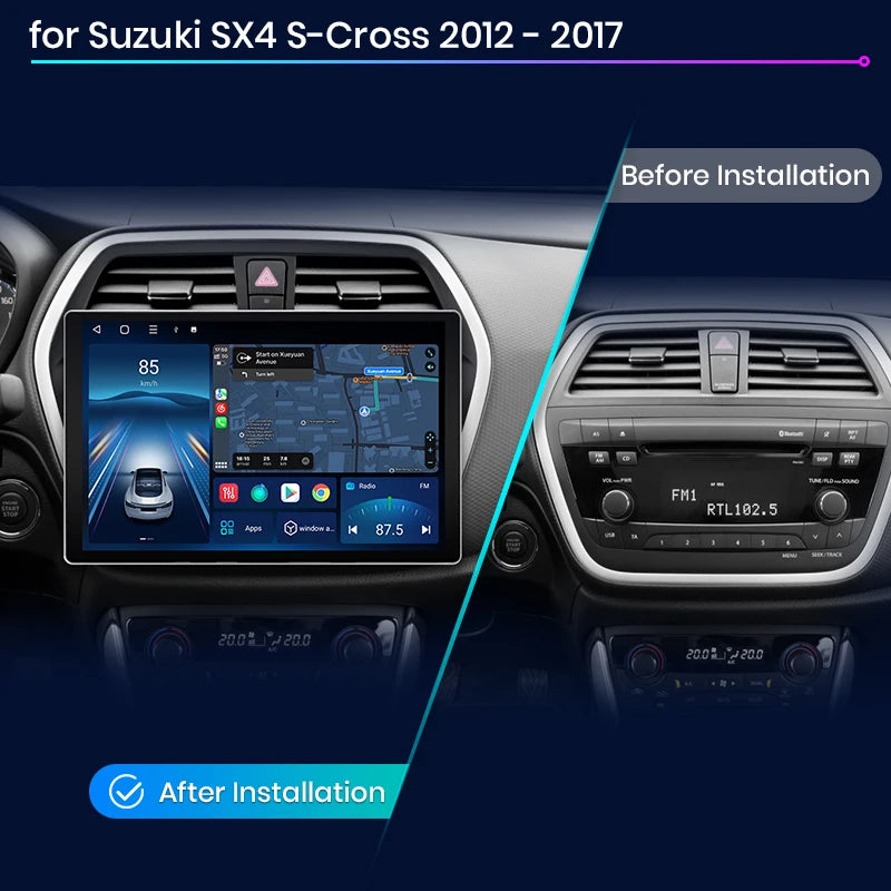 Suzuki SX4 S-Cross 2012-2017  X7 PRO 11.5“ 2K AI Voice Wireless CarPlay Android AutoGPS  Radio RDS WIFI BT  Multimedia autoradio AUTMZSXSC4