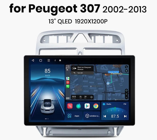 Peugeot 307 307CC 307SW 2002 - 2013 X7 MAX 13.1“ 2K Wireless CarPlay Android Auto Car Radio RDS WIFI BT GPS Multimedia autoradio AUTMPEUG3072