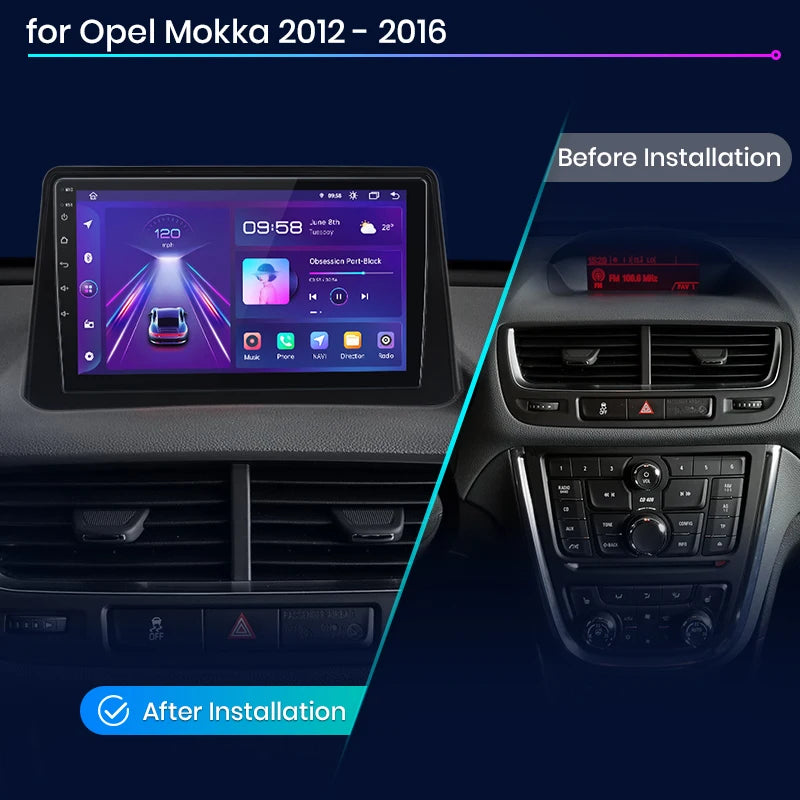 Opel Mokka 2012 - 2016 V1 Plus Car Radio RDS WIFI BT GPS  wireless CarPlay Android Auto car intelligent systems AUTMOPLMK19