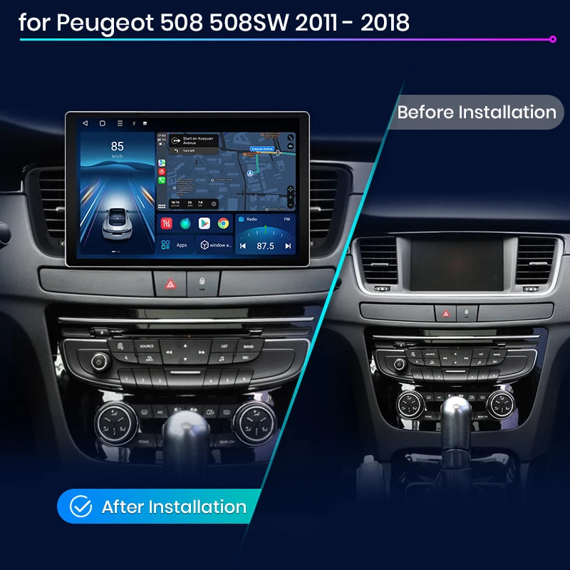 Peugeot 508 508SW 2011 - 2018 X7 MAX 13.1“ 2K AI Voice Wireless CarPlay Android Auto Car Radio RDS WIFI GPS BT Multimedia autoradio AUTPEUG50813