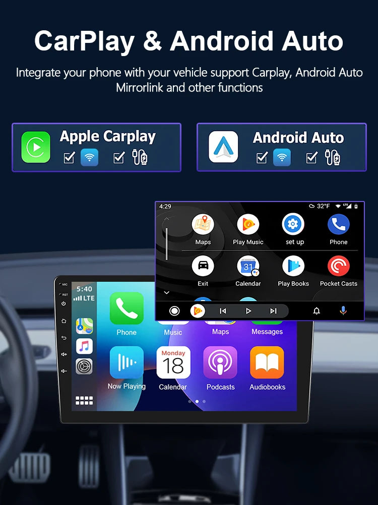 Ford Ecosport 2013-2017 9"  CarPlay Android auto Radio RSD WIFI GPS BT   Car Multimedia Player  AUTMFDECPS