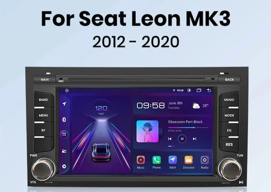 Seat Leon MK3 5F 2012 - 2020 Ibiza 2016 Wireless Carplay Android Auto Radio rds wifi gps bt  Car Multimedia DSP  autoradio AUTMSEATLI2