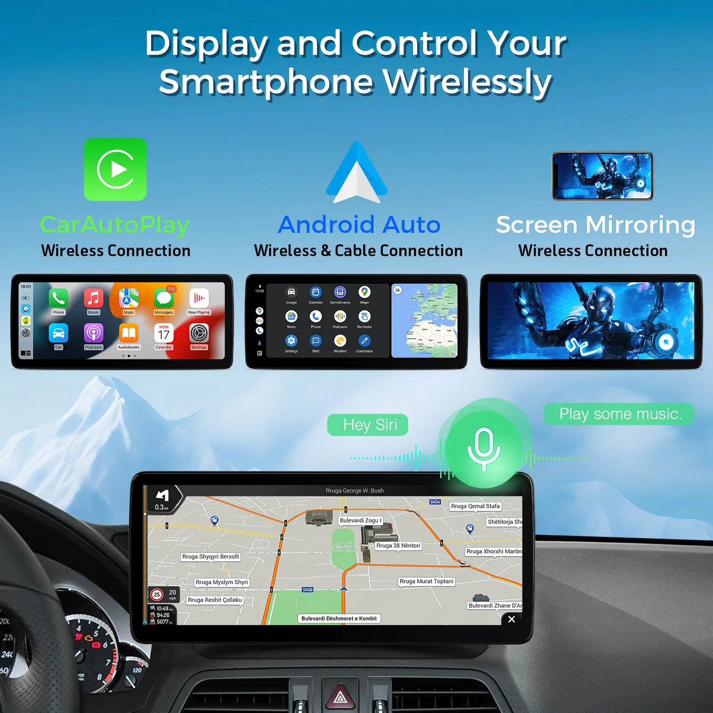 Mercedes A207/C117/W212/S212 12.3" Android 13 Octa Core 4+64GB Car Radio  4G CarPlay  Android Auto DSP QLM2245M12ECL