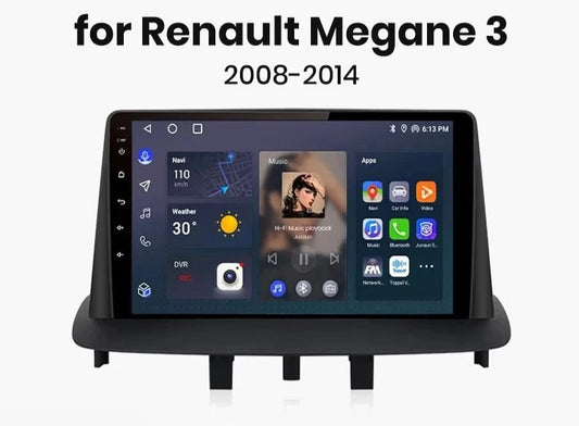 Renault Megane 3 2008 - 2014 V1 AI Voice Wireless CarPlay Android Auto Radio RDS WIFI GPS BT  4G Car Multimedia GPS 2din autoradio AUTMRENMG3