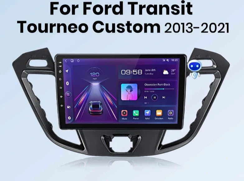 Ford Transit Custom 2013-2018  V1 AI Voice Wireless CarPlay Android Auto Radio RDS   4G Car Multimedia GPS 2din autoradio AUTMFRDTR3