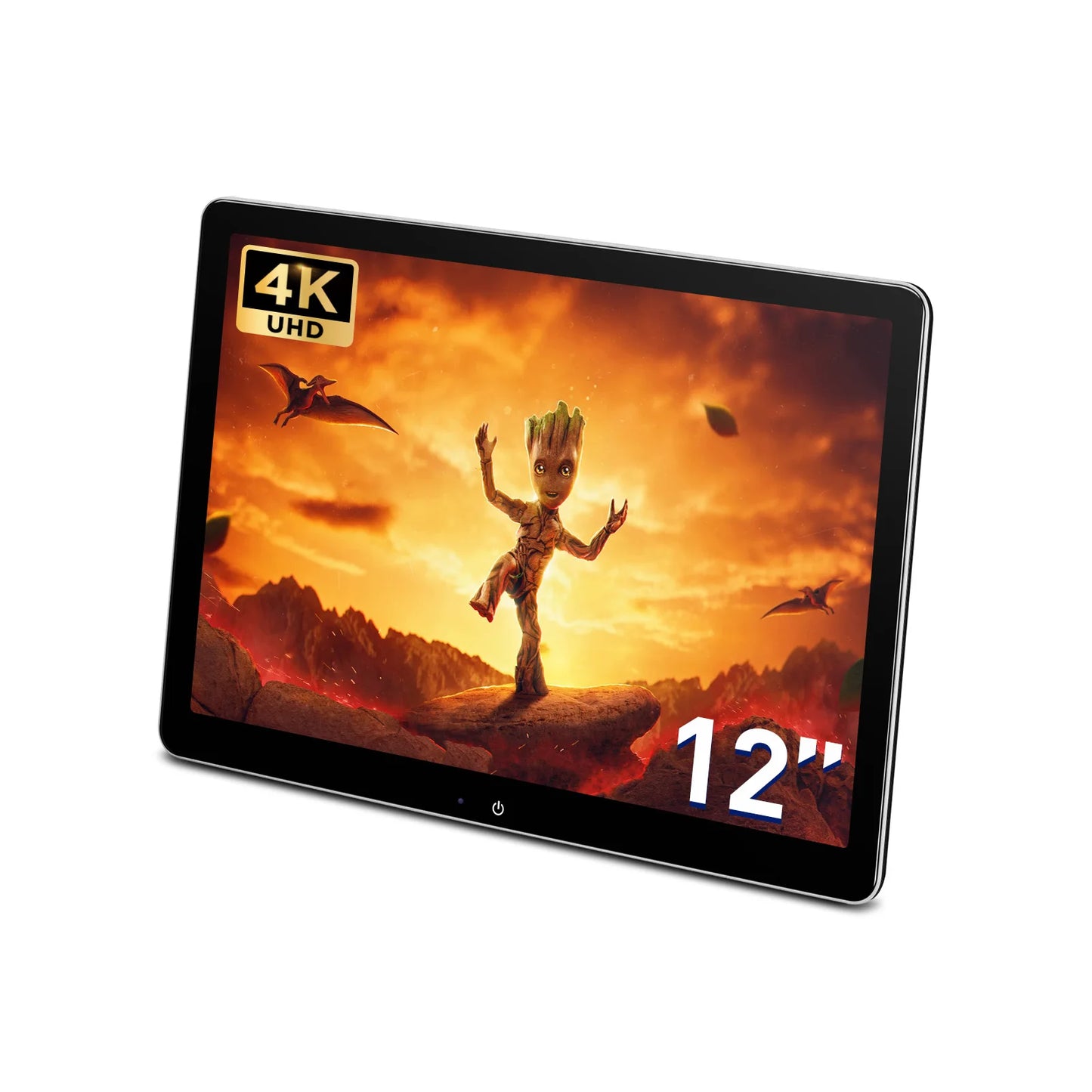 12 "Android 11 Car TV Poggiatesta Monitor 2160x1440 Schermo QHD Supporto Modalità Ritratto UHD 4K Video HDMI 90° Rilevamento di gravità HM121AS