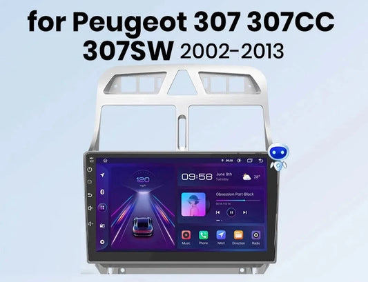 Peugeot 307 307CC 307SW 2002 - 2013 Car Radio RDS GPS WIFI BT wireless CarPlay Android Auto car intelligent systems AUMPEG3071