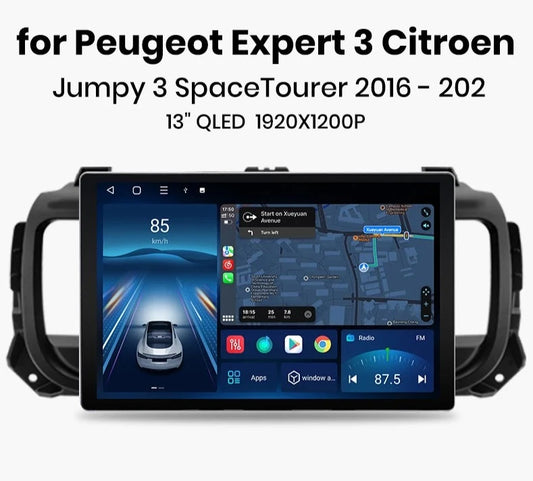 Peugeot Expert 3 Citroen Jumpy 3 SpaceTourer 2016 - 2021 X7 MAX 13.1“ 2K Wireless CarPlay Android Auto Car Radio RDS GPS BT AUTMSPDAE