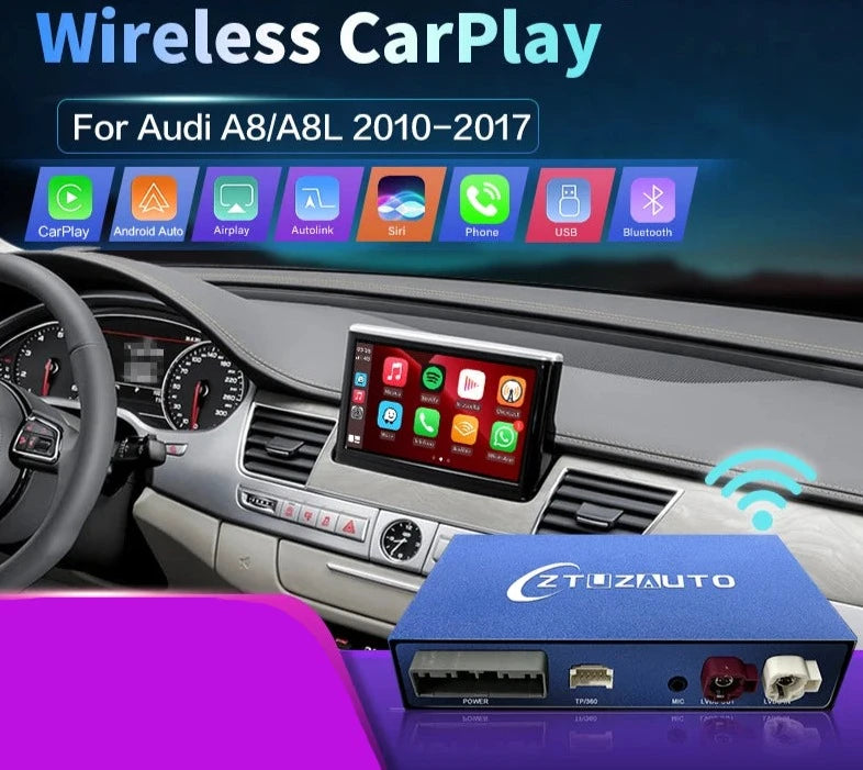 Audi A8/A8L 2010-2017 Wireless Apple CarPlay Android Auto I Mirror Link AirPlay  Maps AUTMADA8L