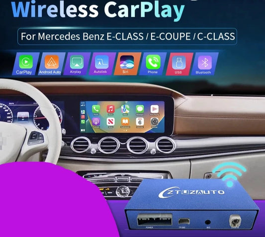 Mercedes Benz E / C Class W207 W213 W205 Wireless CarPlay  Android Auto Mirror Link AirPlay GPS AUTMMMBECW