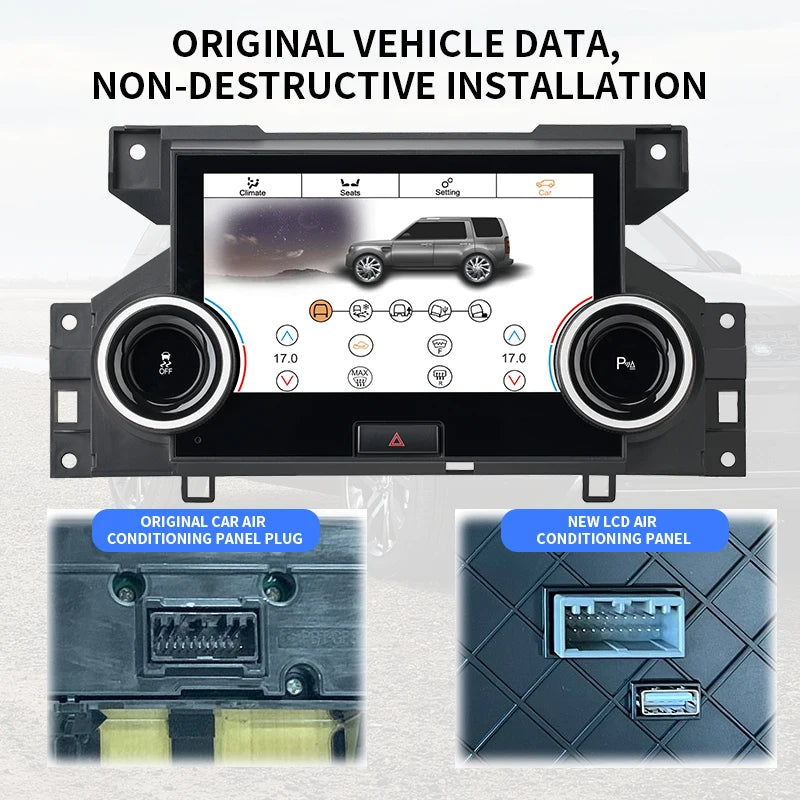 Schermo LCD Touch HD da 7 pollici  per Land Rover L319 Discovery 4 LR4 2010-2016 Pannello di controllo del clima AUTMRDCLIM4