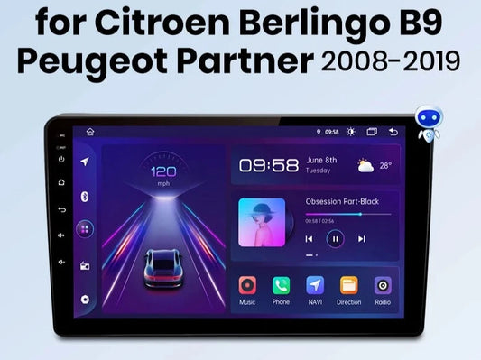 Citroen Berlingo B9 Peugeot Partner 2008 - 2019  wireless CarPlay Android Auto GPS DSP WIFI BT  DVD AUTMCBLNC29