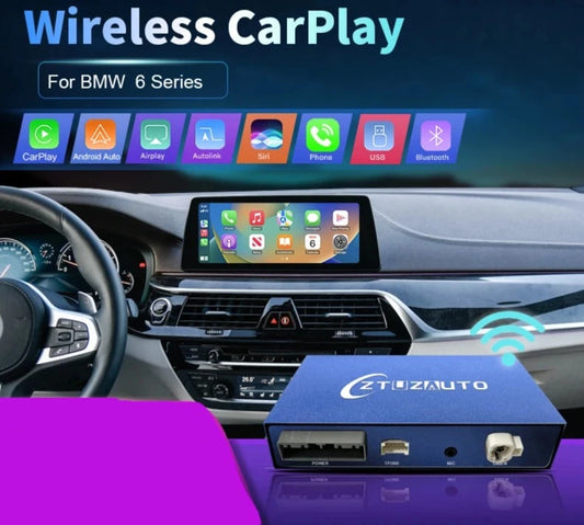 BMW 6 Series F06 F12 F13 E63 E64 2003-2020 Wireless CarPlay  Android Auto Mirror Link AirPlay Car Play GPS AUTMBMWF6