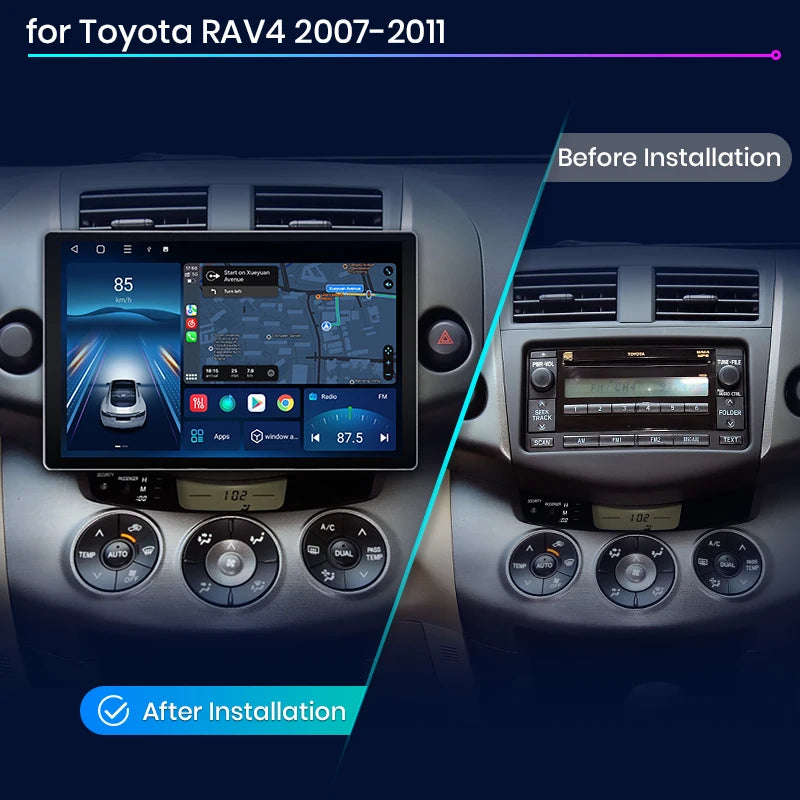 Toyota RAV4 2007-2011 X7 PRO 11.5“ 2K AI Voice Wireless CarPlay Android Auto GPS RDS WIFI BT Car Radio Multimedia AUTMTOYTRV4