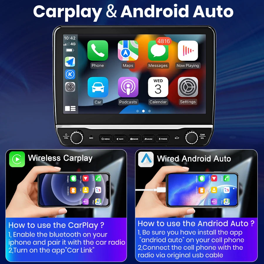 Ducato 2006 -2013 PX9 Android 12 10,1"   Car Radio Multimedia Navigatore Autoradio CarPlay android auto GPS  Stereo  AUTMFITDUC10