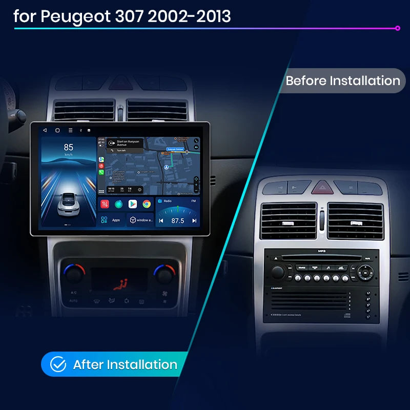 Peugeot 307 307CC 307SW 2002 - 2013 X7 MAX 13.1“ 2K Wireless CarPlay Android Auto Car Radio RDS WIFI BT GPS Multimedia autoradio AUTMPEUG3072