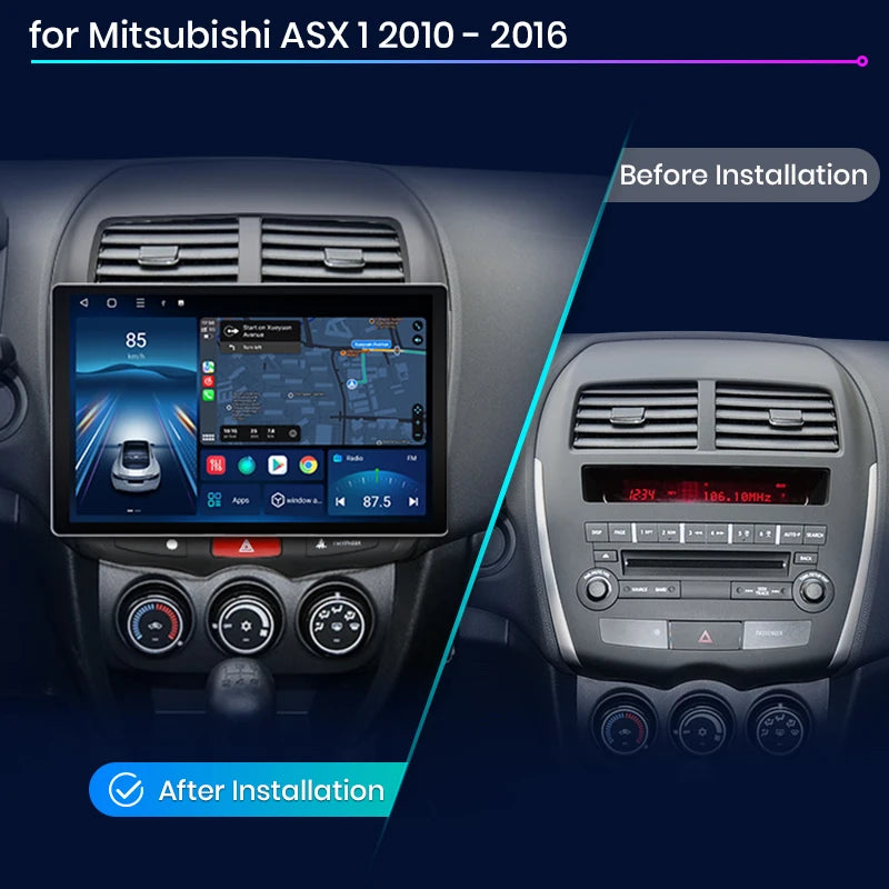 Mitsubishi ASX 1 2010 - 2016 X7 MAX 13.1“ 2K AI Voice Wireless CarPlay Android Auto Car Radio RDS WIFI BTGPS   Multimedia autoradio AUTMMTBAXS1