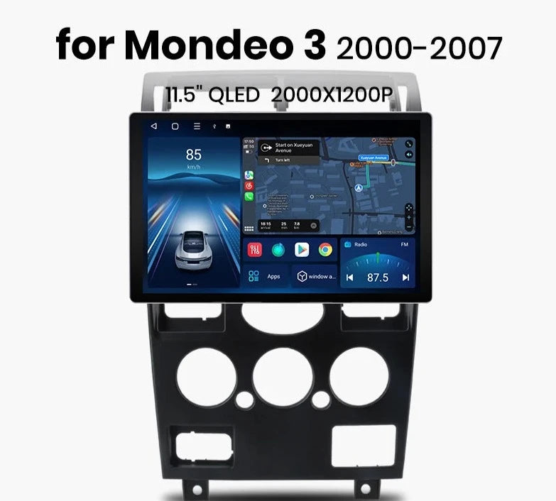 For Mondeo 3 2000-2007 X7 MAX 13.1“ 2K Wireless CarPlay Android Auto GPS WIFI RDS BT  Multimedia autoradio AUTMMMDBH