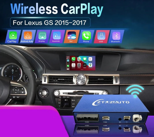Lexus GS 2015-2017 Wireless CarPlay Android Auto  AirPlay Mirror Link USB Player GPS AUTMLXSGS7