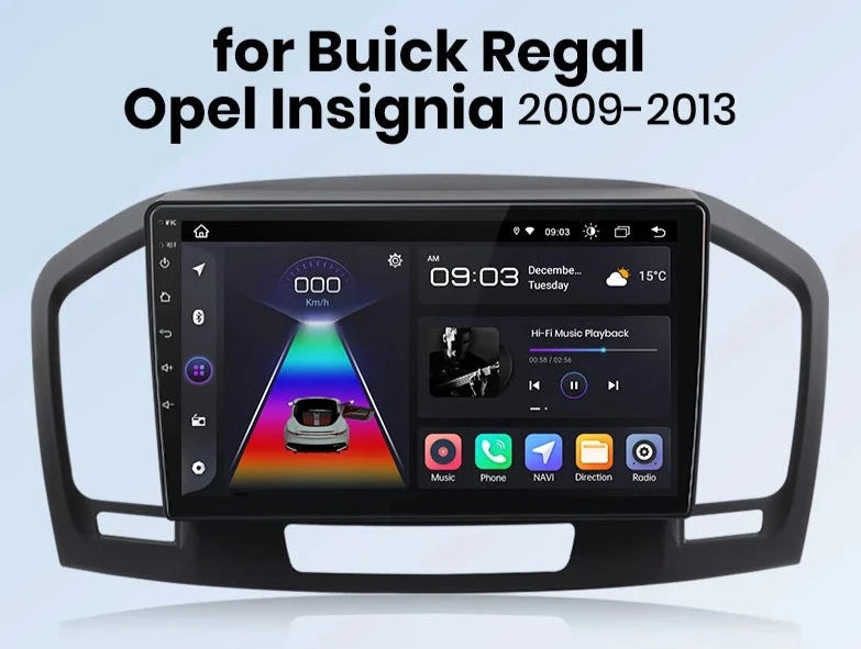 Opel Insignia Buick Regal  2009 - 2013 V1 Plus Car Radio RDS WIFI GPS BT  wireless CarPlay Android Auto AUTMOPLINS9
