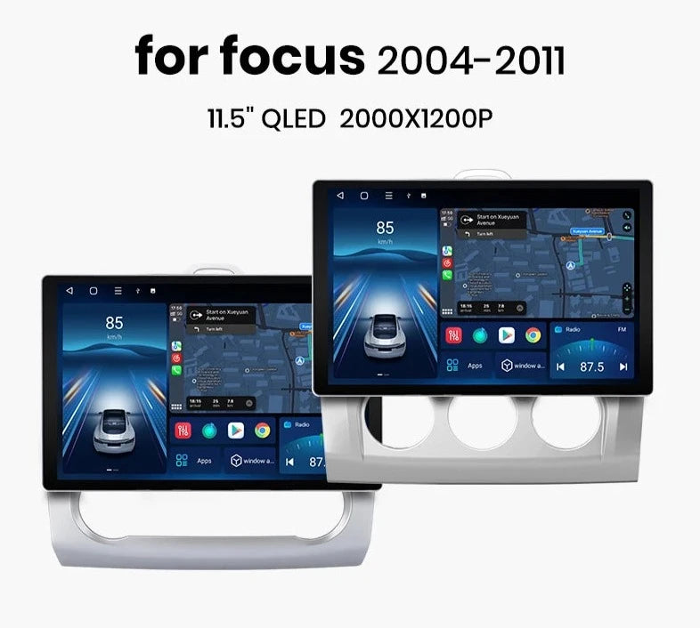 For ford focus 2 3 Mk2 Mk3 2004-2011  X7 PRO 11.5“ 2K Wireless CarPlay Android Auto Car Radio RDS GPS BT WIFI   Multimedia autoradio AUTMFFGDR3