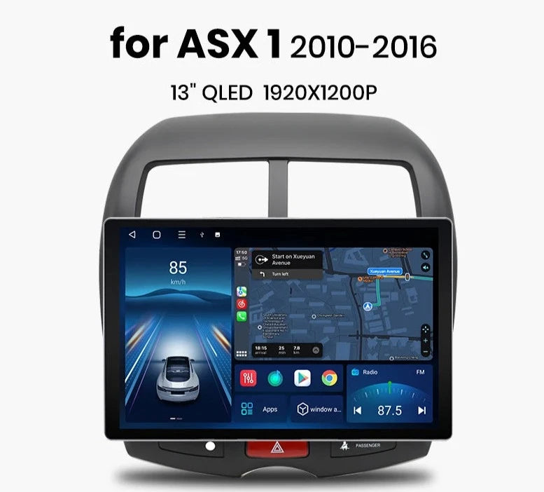 Mitsubishi ASX 1 2010 - 2016 X7 MAX 13.1“ 2K AI Voice Wireless CarPlay Android Auto Car Radio RDS WIFI BTGPS   Multimedia autoradio AUTMMTBAXS1