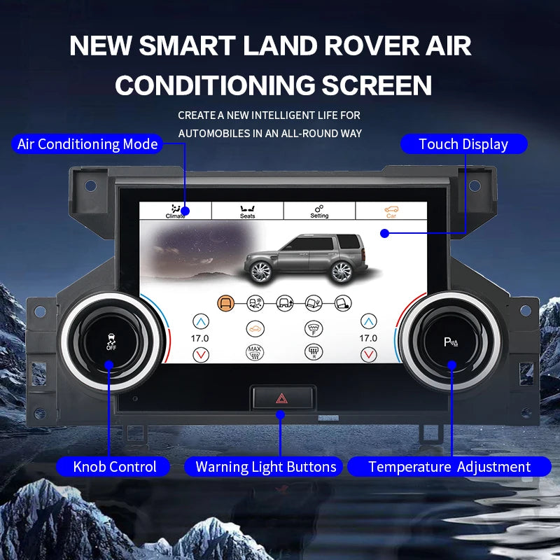 Schermo LCD Touch HD da 7 pollici  per Land Rover L319 Discovery 4 LR4 2010-2016 Pannello di controllo del clima AUTMRDCLIM4