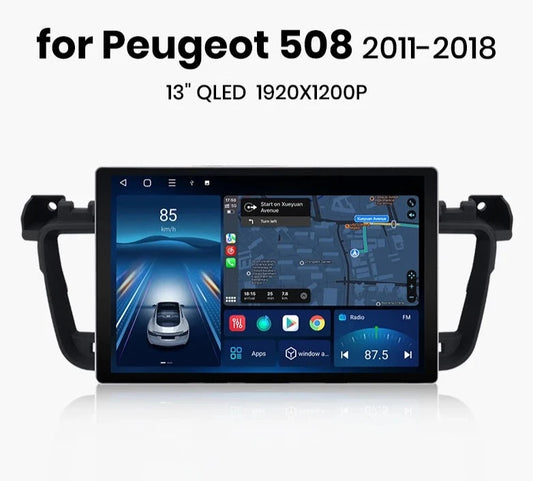 Peugeot 508 508SW 2011 - 2018 X7 MAX 13.1“ 2K AI Voice Wireless CarPlay Android Auto Car Radio RDS WIFI GPS BT Multimedia autoradio AUTPEUG50813