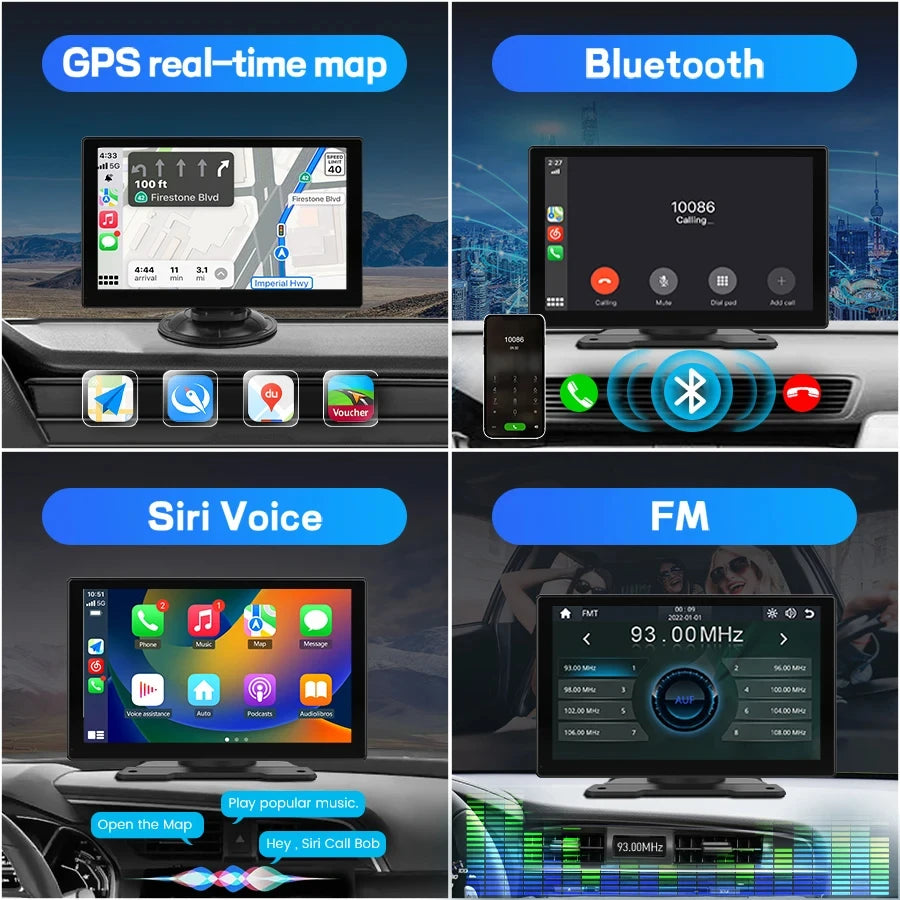 9 pollici touch screen Bluetooth Mirrorlink wireless  Carplay e Android Auto AUTMNAVPT1