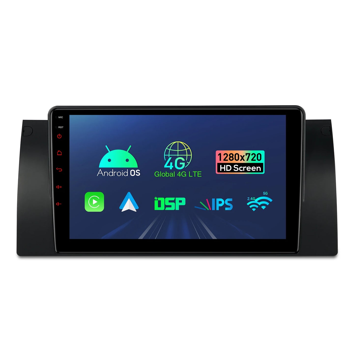 BMW X5 E53 1999-2006  9" Android 13  Octa Core 2+32GB Car Radio  Car Stereo Built-in 4GLTE Wireless CarPlay AA WIFI DSP IEP9253B